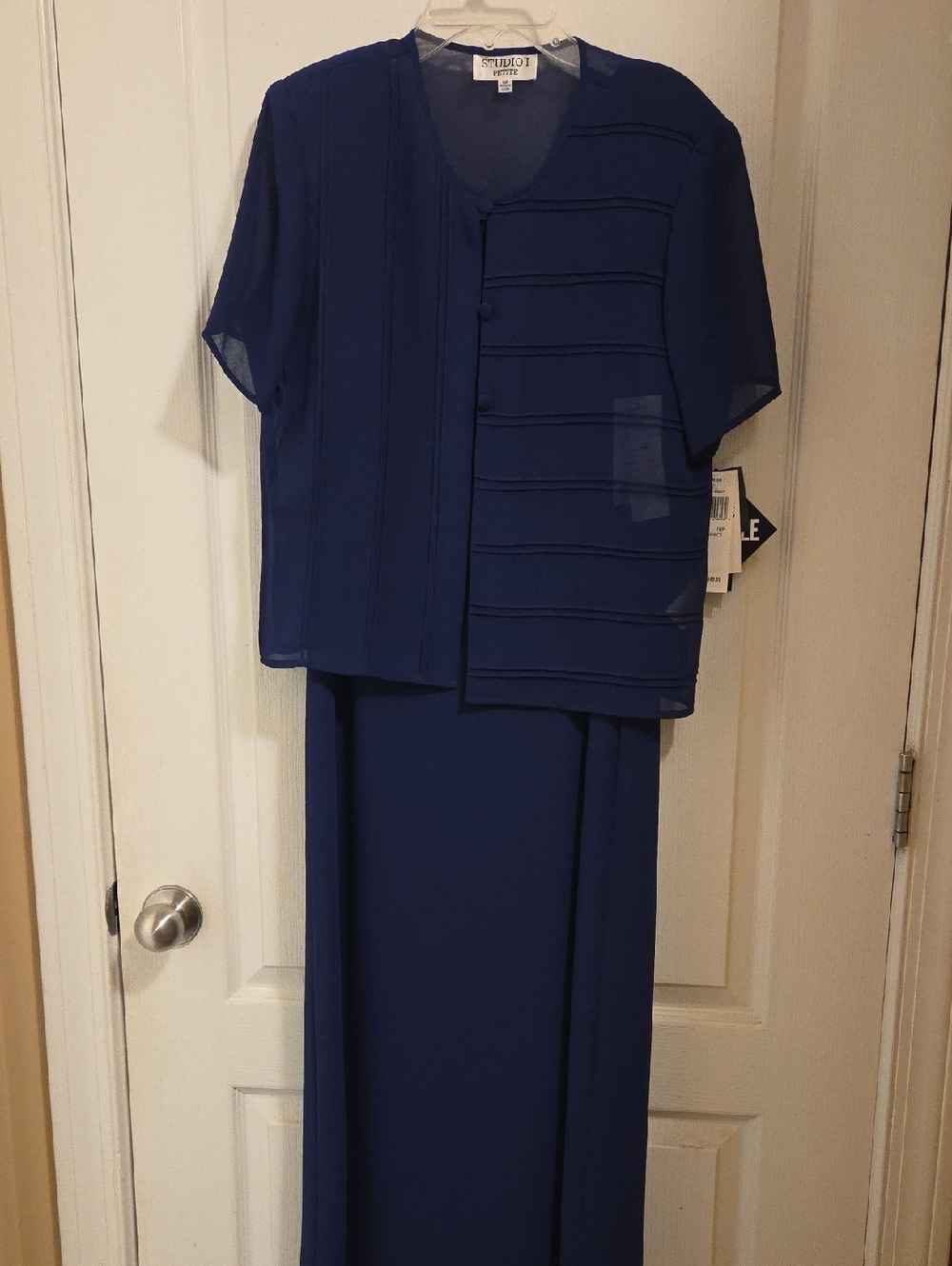 Studio I Cobalt Blue Two-Piece Maxi Skirt Set